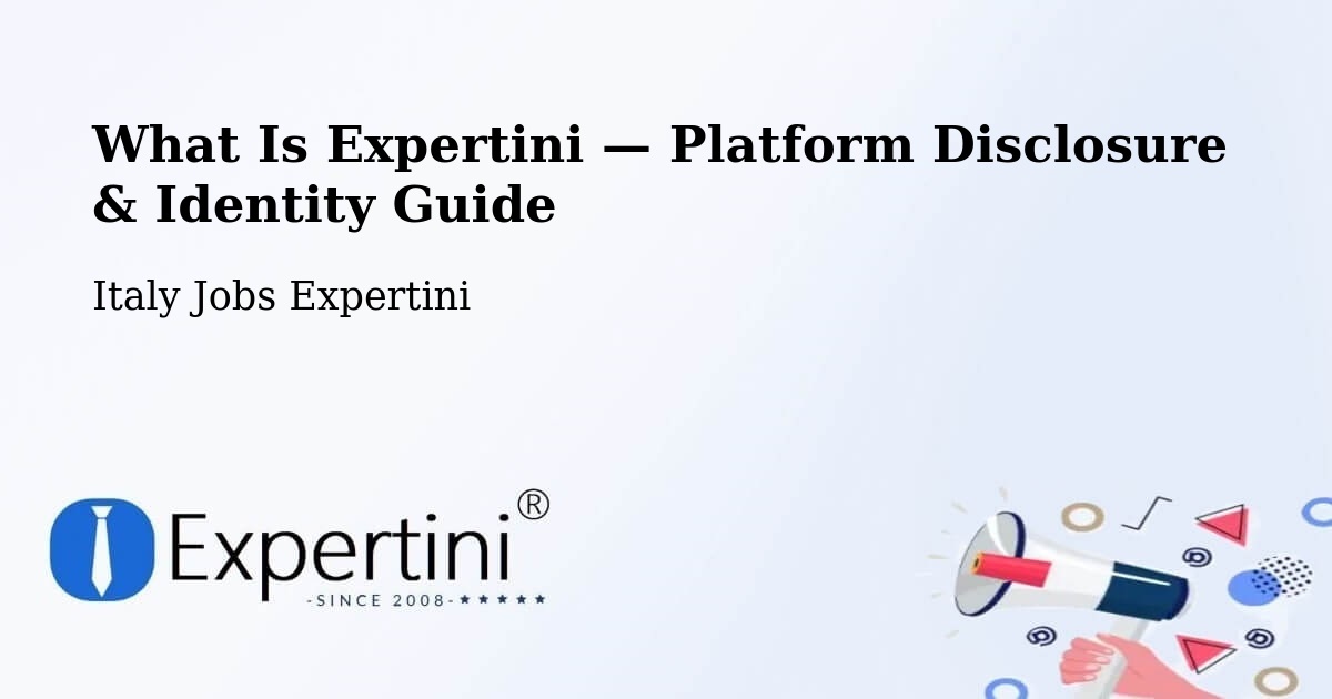 What Is Expertini — Platform Disclosure & Identity Guide – Cellatica